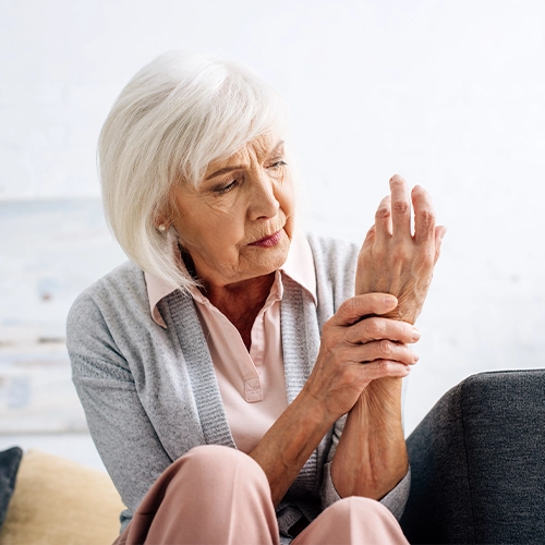 Lady With Arthritis Pain