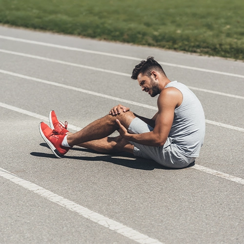 Man With Knee Injury
